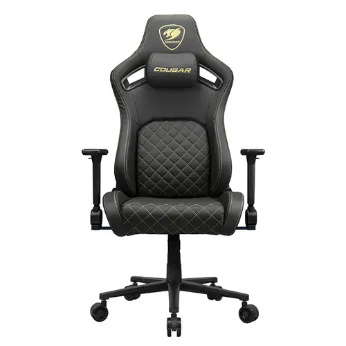 Scaun Gaming COUGAR Defensor Gold, Max 120 kg, Cotiere 4D (Negru)