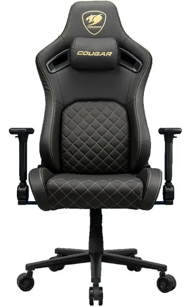 Scaun gaming Cougar - Defensor, negru/auriu