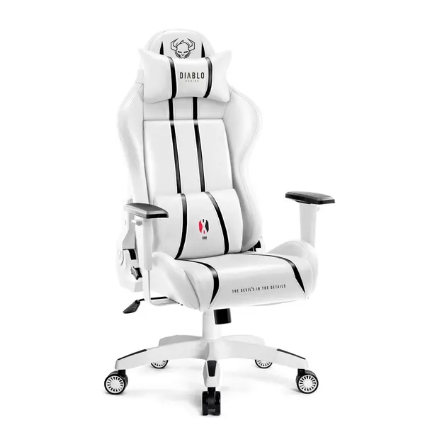 Scaun gaming Diablo X-One 2.0 King Size: alb-negru Scaun gaming Diablo X-One 2.0 King Size: alb-negru