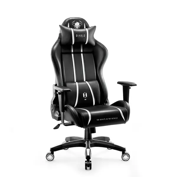 Scaun gaming Diablo X-One 2.0 Normal Size: negru-alb Scaun gaming Diablo X-One 2.0 Normal Size: negru-alb