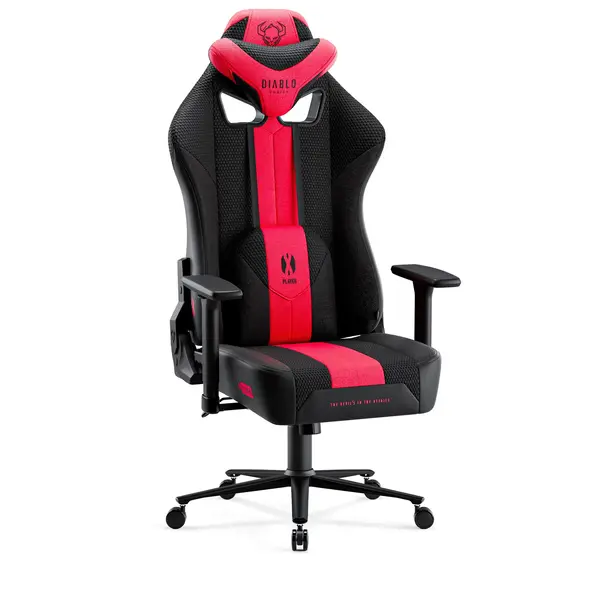 Scaun gaming Diablo X-Player 2.0 din material King Size: Crimson-Antracit Scaun gaming Diablo X-Player 2.0 din material King Size: Crimson-Antracit