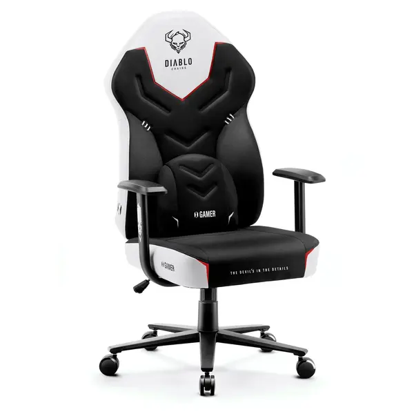 Scaun gaming din material Diablo X-Gamer: SNOW WHITE Scaun gaming din material Diablo X-Gamer: SNOW WHITE
