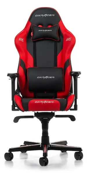 Scaun gaming DXRacer - Gladiator G001-NR, negru/roșu