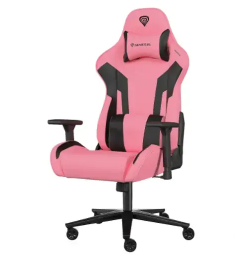 Scaun gaming GENESIS Nitro 720, reglabil (Negru/Roz)