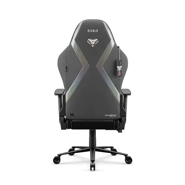 Scaun gaming gri textil X-Horn 2.0 Rainbow Grey, Normal Scaun gaming gri textil X-Horn 2.0 Rainbow Grey, Normal