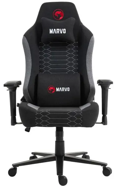 Scaun gaming Marvo - CH-178, negru/gri