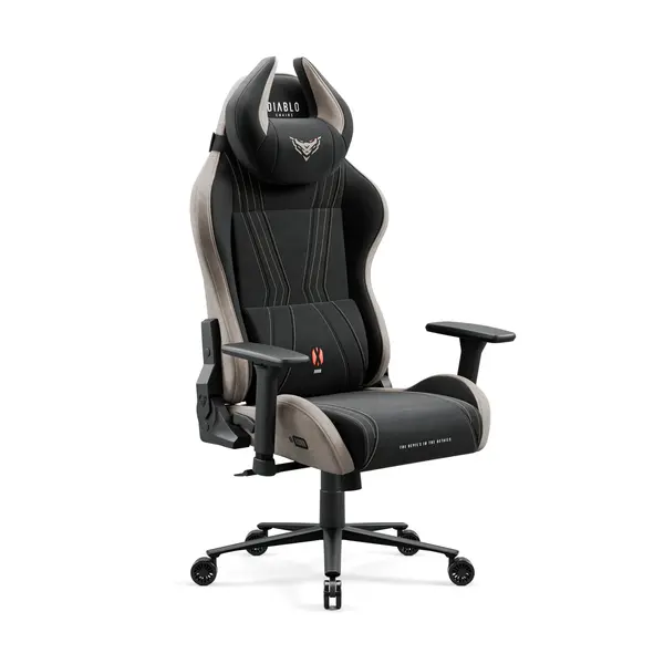 Scaun gaming material textil Diablo X-Horn 2.0, Normal Size, Camel Black Scaun gaming material textil Diablo X-Horn 2.0, Normal Size, Camel Black