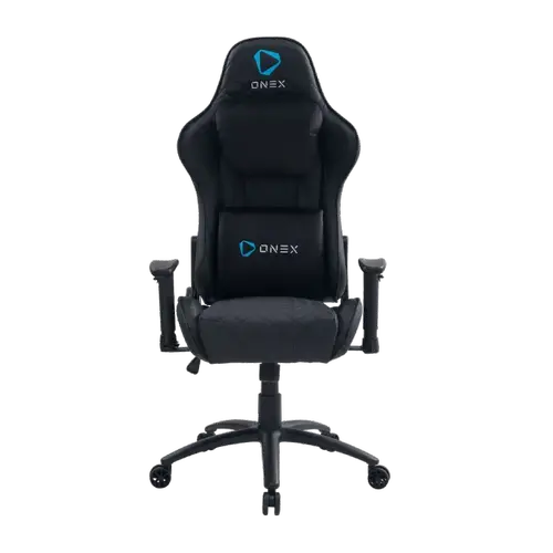 Scaun Gaming ONEX GX330, Max 125 kg, Cotiere 2D, Cadru metalic, Spuma, PVC (Negru)