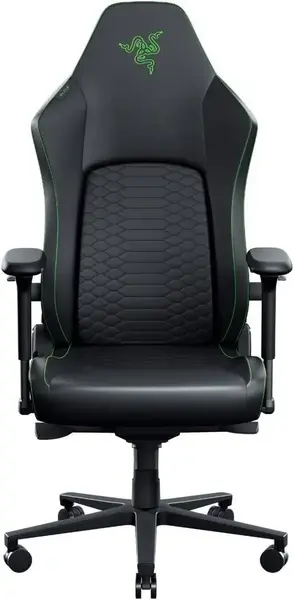 Scaun Gaming Razer Iskur V2 NewGen, Ergonomic, Max 136 kg, Perna din spuma, Sistem HyperFlex, Cotiere 4D (Negru/Verde)