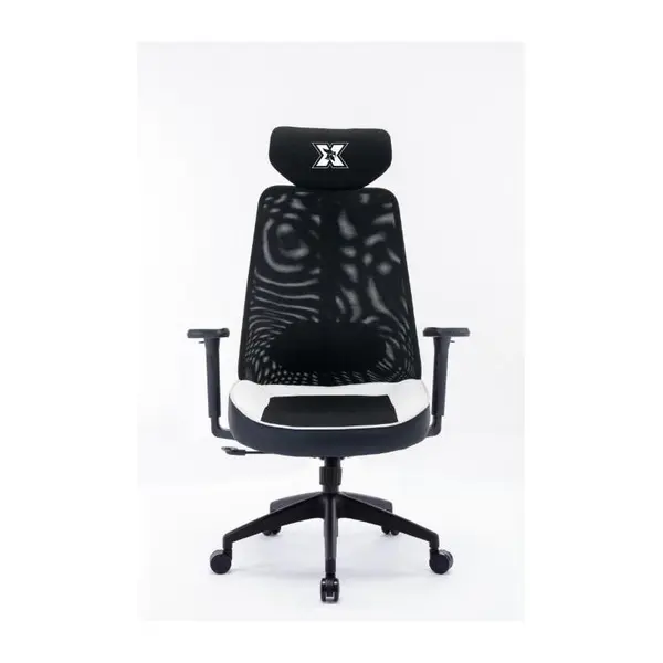 Scaun gaming Serioux Kyrian, adjustabil, piston pe gaz clasa 4, manere 3d, tetiere reglabile, baza stea cu 5 picioare, suporta pana la 150 kg, alb