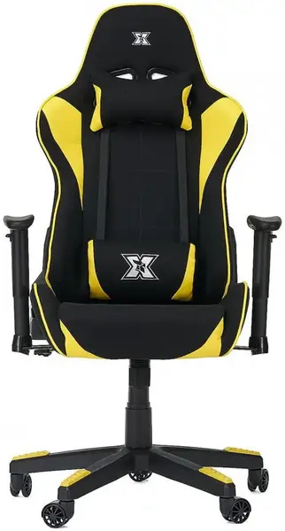 Scaun gaming Serioux Torin, reglabil (Negru/Galben)