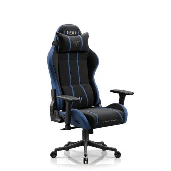 Scaun gaming textil negru-albastru Diablo X-One 2.0 Night Blue Small Scaun gaming textil negru-albastru Diablo X-One 2.0 Night Blue Small