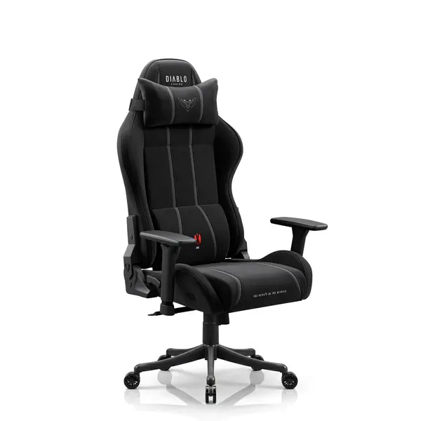 Scaun gaming textil negru Diablo X-One 2.0 Burned Black Small Scaun gaming textil negru Diablo X-One 2.0 Burned Black Small