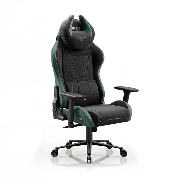 Scaun gaming textil negru-verde Diablo X-Horn 2.0 Forest Green Normal Scaun gaming textil negru-verde Diablo X-Horn 2.0 Forest Green Normal