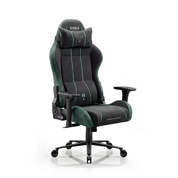 Scaun gaming textil negru-verde Diablo X-One 2.0 Forest Green Normal Scaun gaming textil negru-verde Diablo X-One 2.0 Forest Green Normal