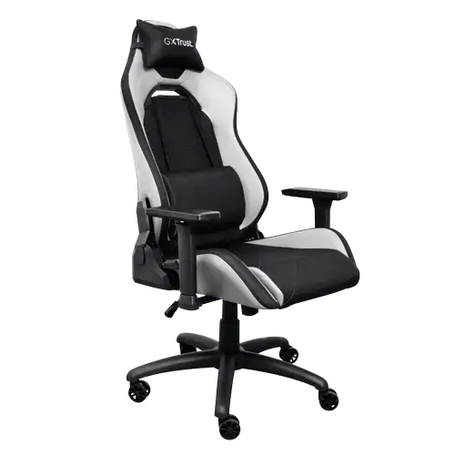 Scaun gaming Trust GXT 714W Ruya, reglabil, Alb/Negru