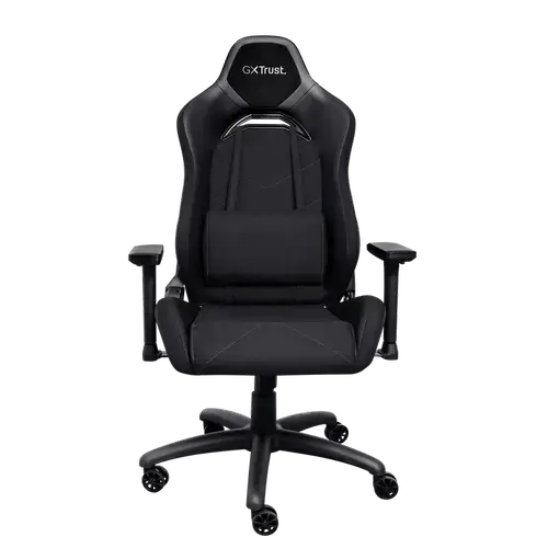 Scaun Gaming Trust GXT714 Ruya, 5 roti, max 150 kg, Perna de gat, Perna lombara (Negru)