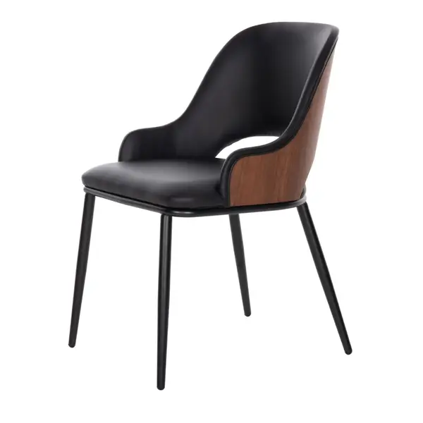 Scaun GARSON BLACK PU - Maro