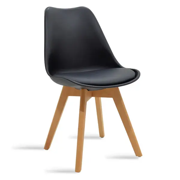Scaun Gaston cu, neagra - stejar, 57x48 cm