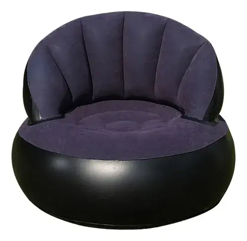 Scaun gonflabil confortabil cu pompa inclusa, design modern, dimensiuni 85x70 cm, ideal pentru interior si exterior,