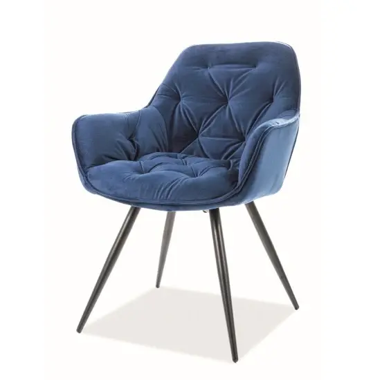 Scaun HENRY VELVET - Albastru