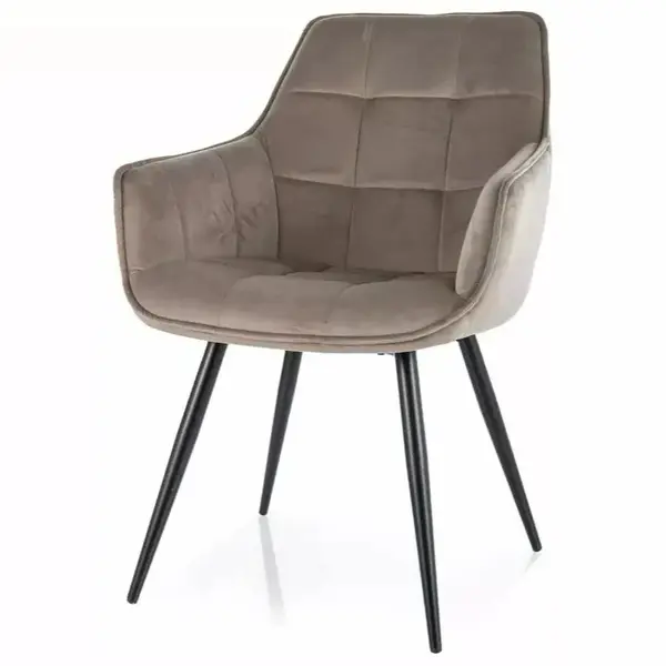 Scaun ILICA VELVET - Beige