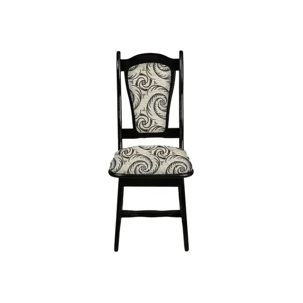 Scaun IZA, cadru wenge + stofa print 04, 45x45x95 cm