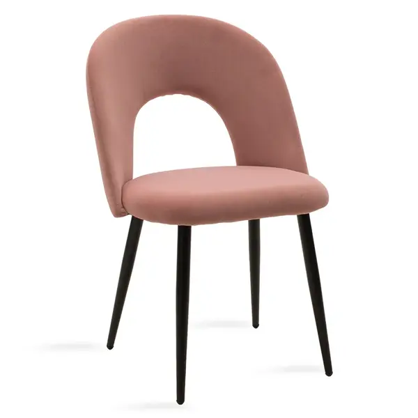 Scaun Jonah, Negru - Roz, 55x57x85 cm