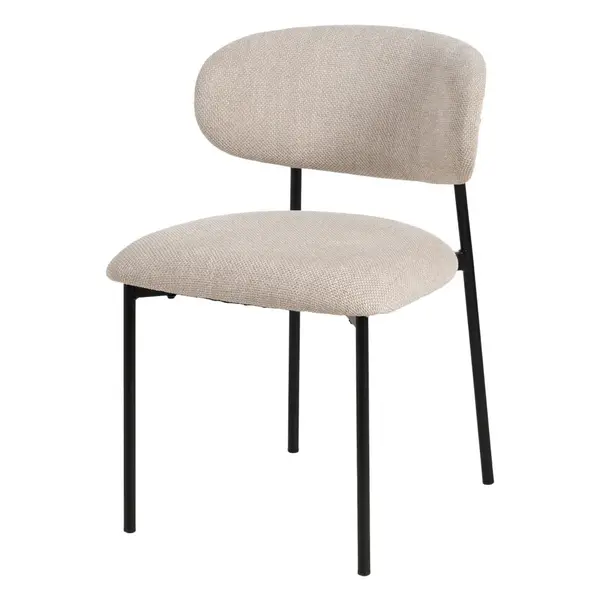 Scaun JOSAN BLACK/WHITE - Alb