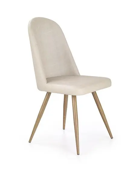 Scaun K214 piele ecologica crem