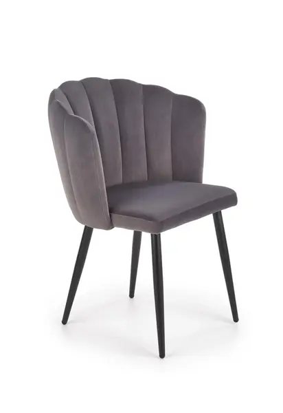 Scaun K386 velvet gri