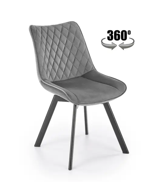 Scaun K520 velvet gri