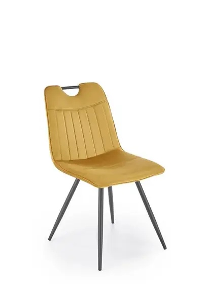 Scaun K521 velvet mustariu