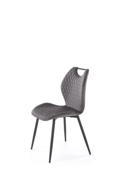 Scaun K569 velvet gri H84 cm