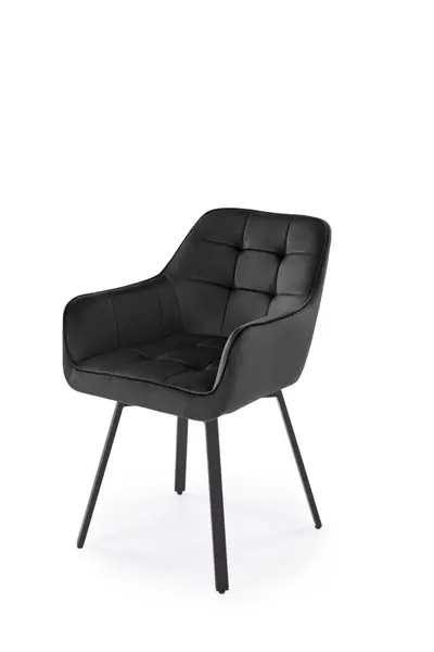 Scaun K588 velvet negru H82 cm