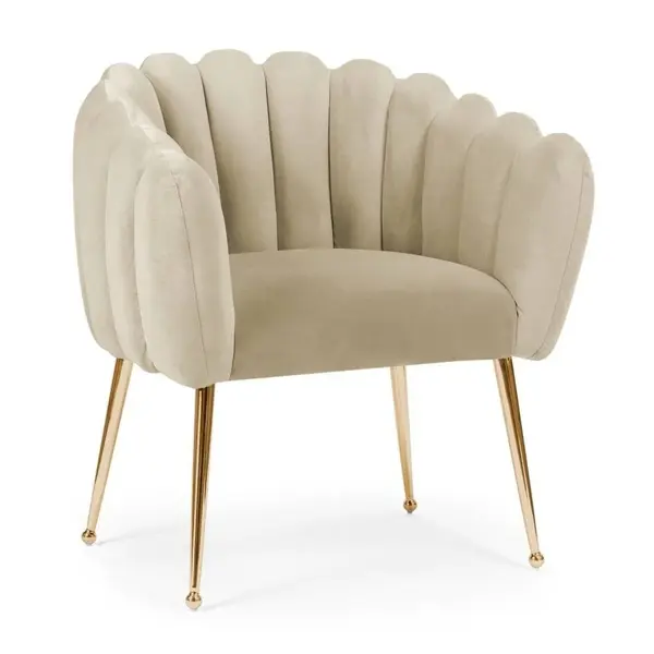 Scaun Lili bej/gold – H81 cm