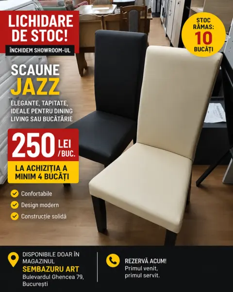 Scaun Living Jazz Bej - Confort si Design Modern