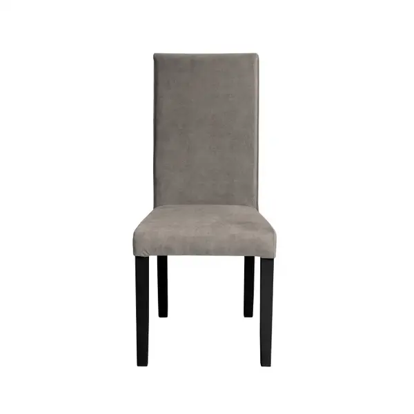Scaun living TEO, picioare lemn wenge, stofa z cappuccino, 46x60x98 cm