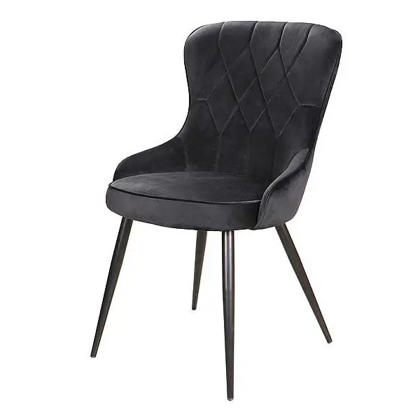 Scaun LOTTI VELVET - Negru