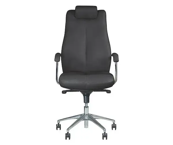Scaun managerial cu roti piele eco negru Sonata XXL Scaun managerial piele ECO Sonata XXL 150kg negru