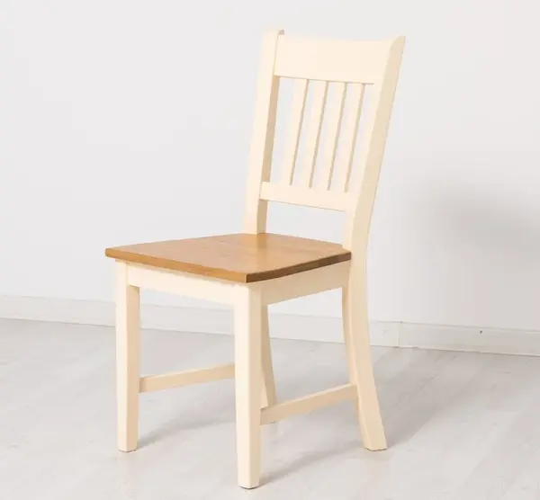 Scaun Margaret, blat stejar cu finisaj Beige / Walnut Waxed