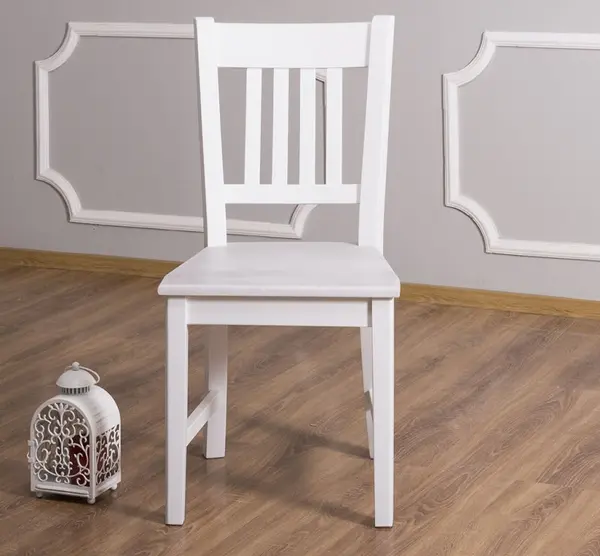 Scaun Margaret cu finisaj White / Chestnut Brown