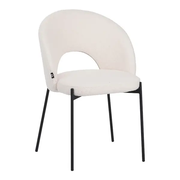 Scaun Masebo, Pako World, Alb, 48x58x82 cm
