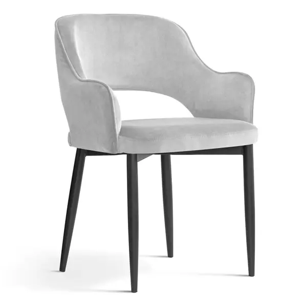 Scaun Mercy picioare negre - H78 cm
