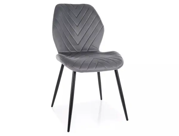 Scaun Mike velvet gri/negru Blu14
