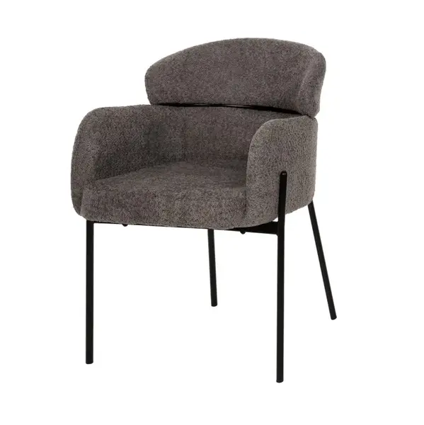 Scaun MILEO BOUCLE - Gri inchis