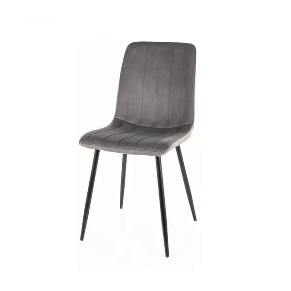 Scaun MORISET VELVET - Gri inchis