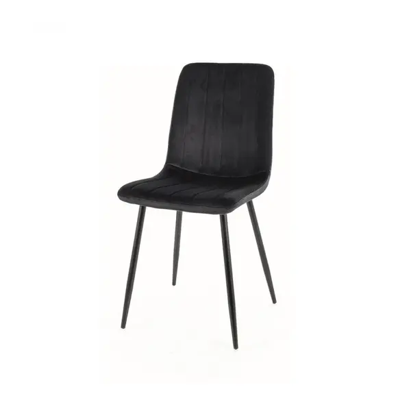 Scaun MORISET VELVET - Negru