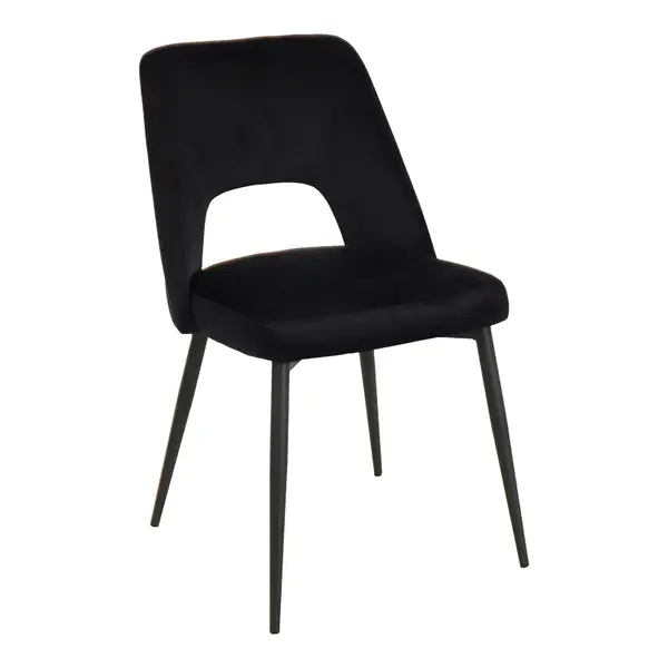 Scaun Murde, Negru, 48x61x89 cm