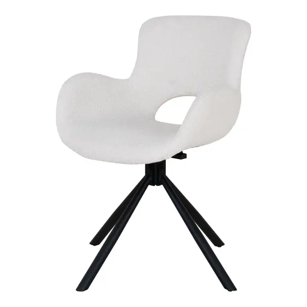 Scaun NORMA BOUCLE - Alb